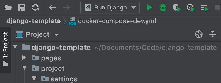 The finished run configuration